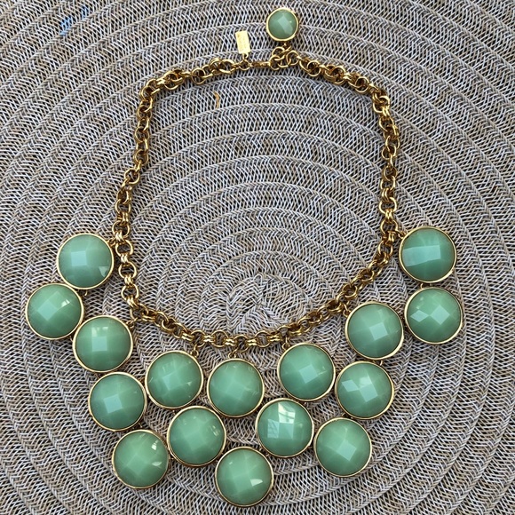 KateSpade 14KGold Plated Turquoise Collar Necklace